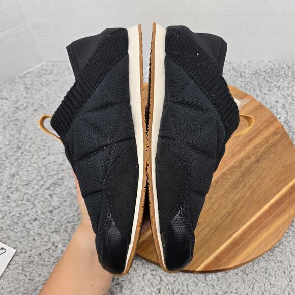 Teva Womens 9 ReEmber Black Gum Quilted Slip On Casual Comfort Moc Clog Slipper - Picture 7 of 12